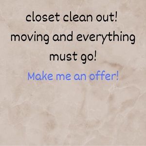 Closet Clean out!